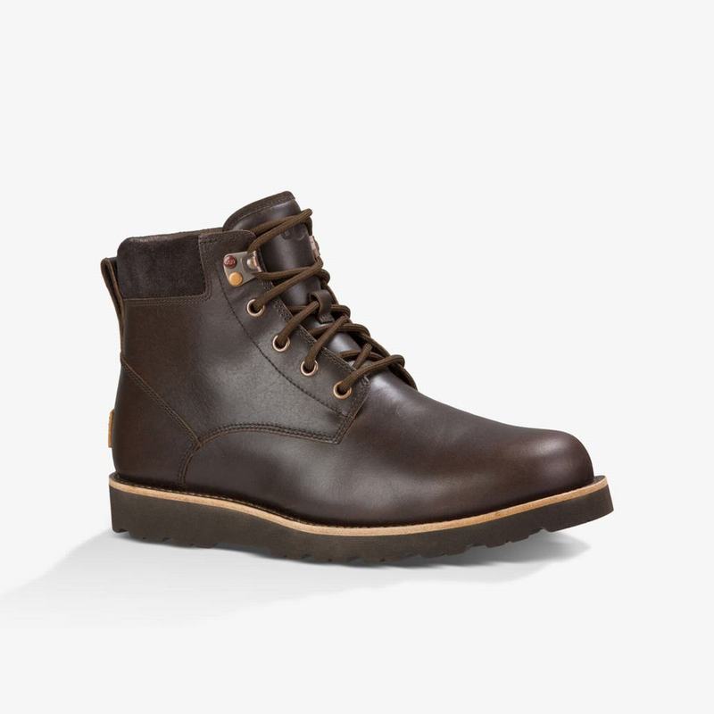 Bottes Classic UGG Seton Tall Homme Chocolat Soldes 194QPKYX
